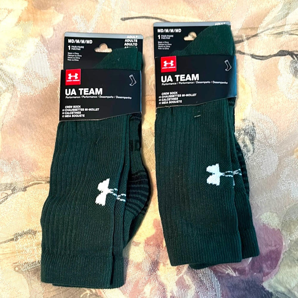 Under Armour Dark Green Crew Socks